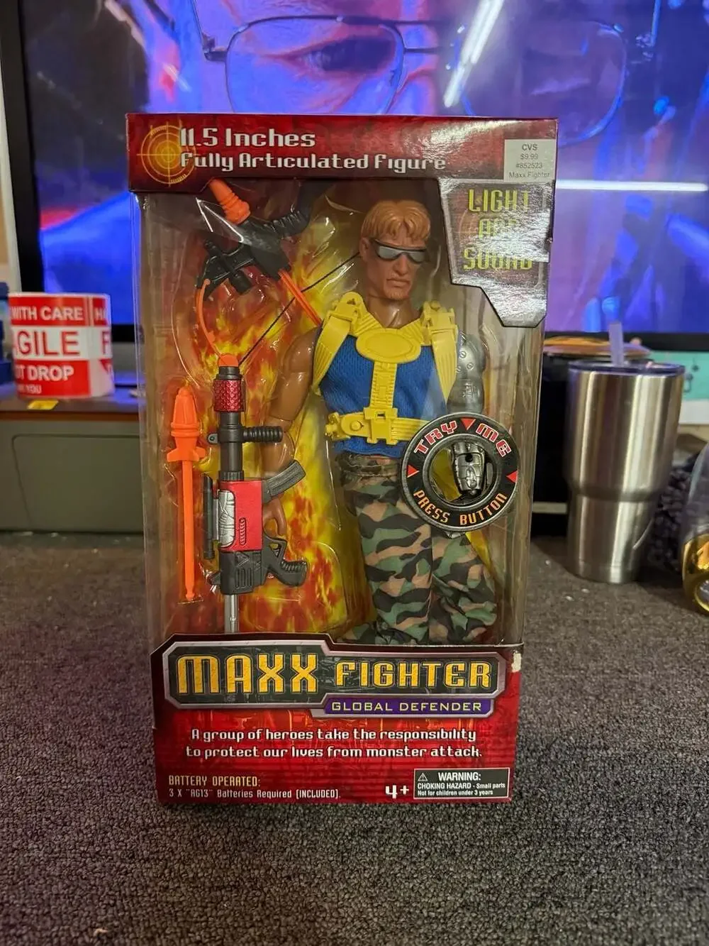 Maxx Fighter Global Defender 11.5 Inch Fully Articulated Action Figure